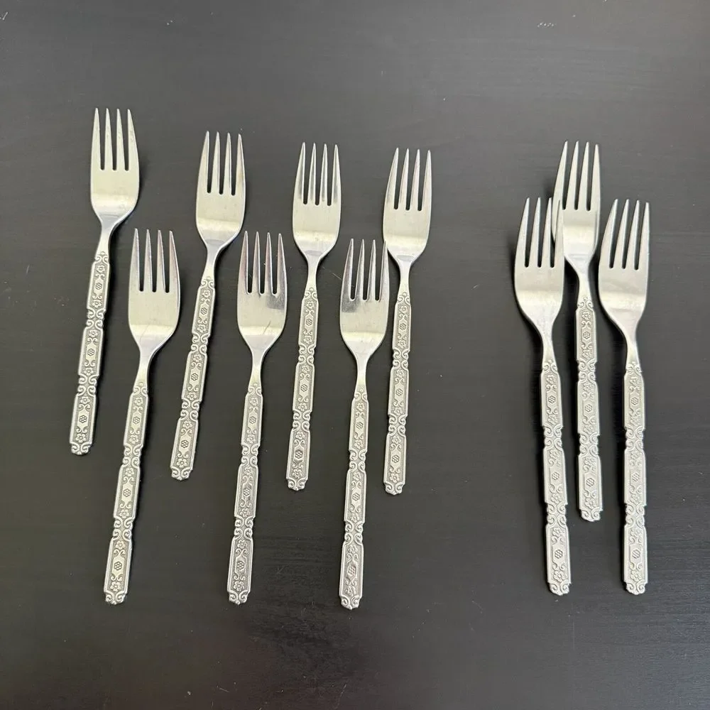 Oneida Heirloom Cube Stainless RAPHAEL Black Accent Serving Utensils &‎ Flatware